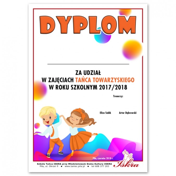 dyplom Iskra 2018