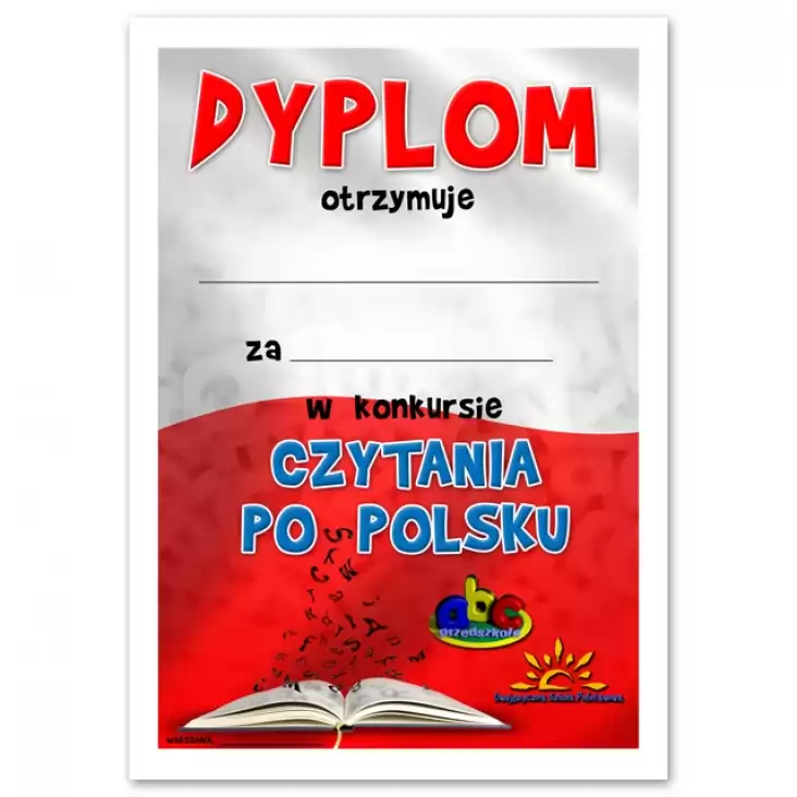 dyplom Konkurs czytania po polsku