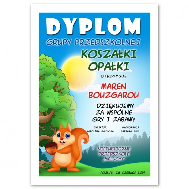 dyplom Koszałki Opałki