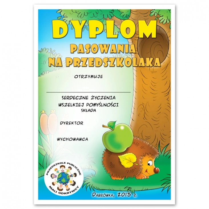 dyplom Mali Odkrywcy Jeżyki