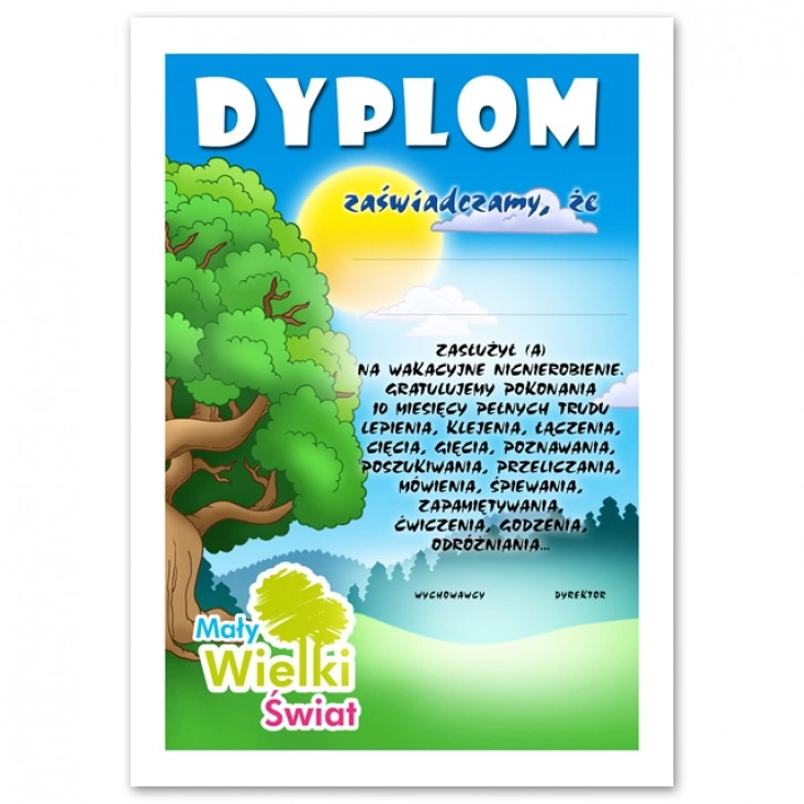 dyplom Mały Wielki Świat