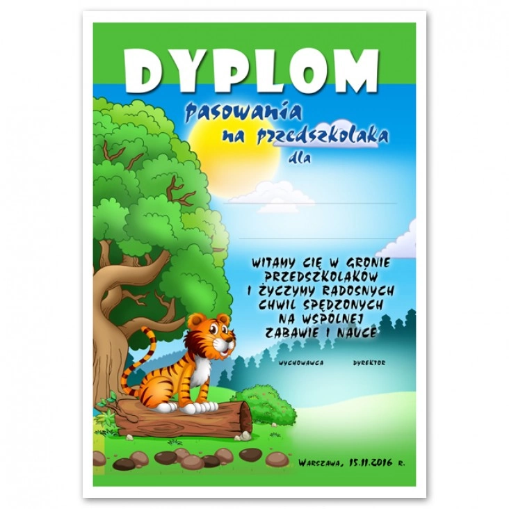 dyplom Pasowanie - Przedszkole 346