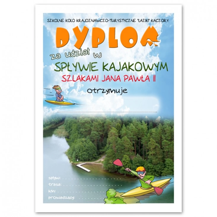 dyplom Spływ