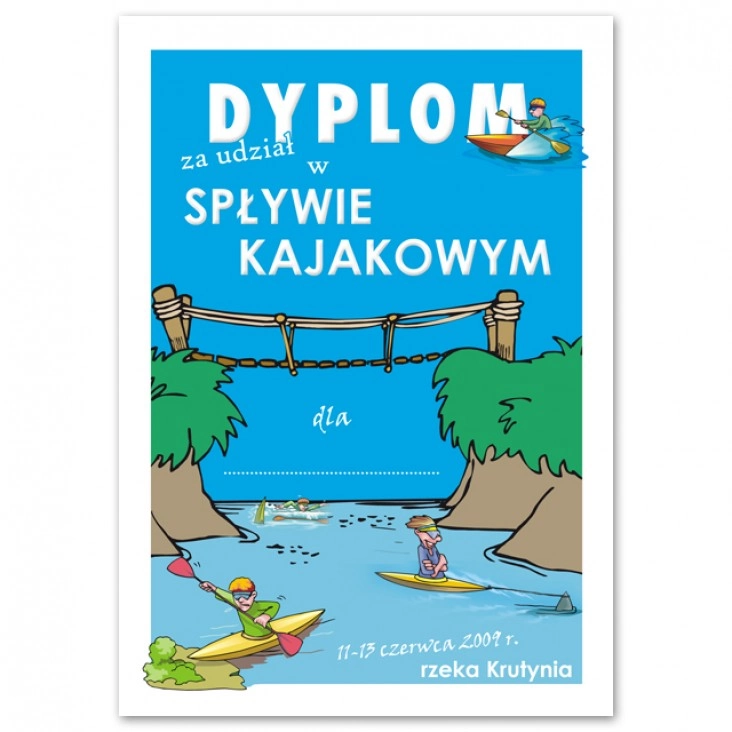 dyplom Spływ kajakowy