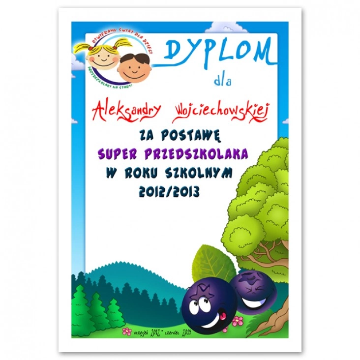 dyplom Super Przedszkolak