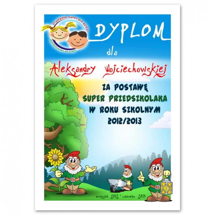 dyplom Super Przedszkolak