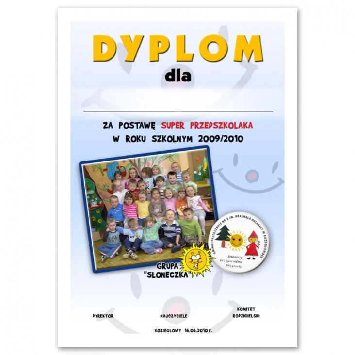 dyplom Super Przedszkolak