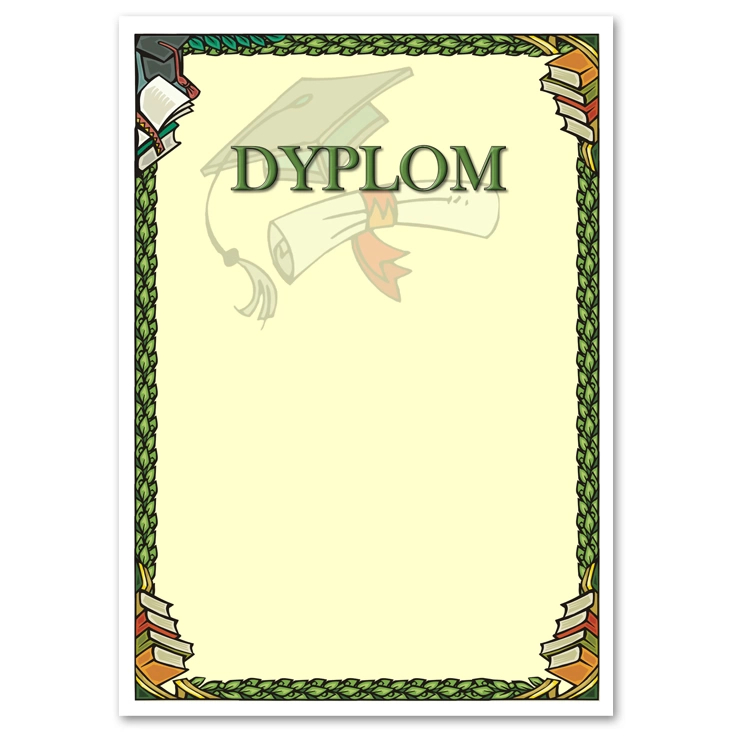 dyplom Absolwent z pergaminem