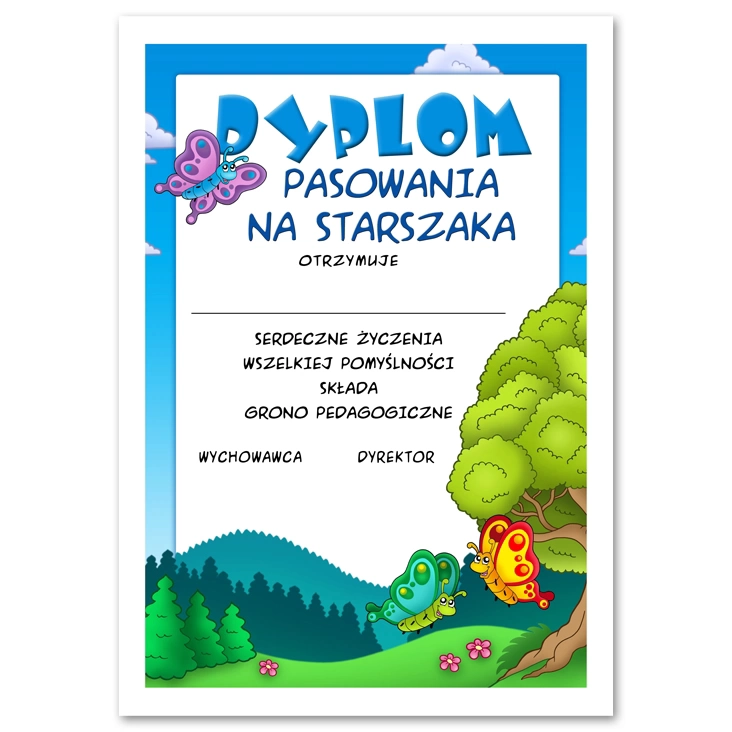 dyplom Pasowanie na starszaka