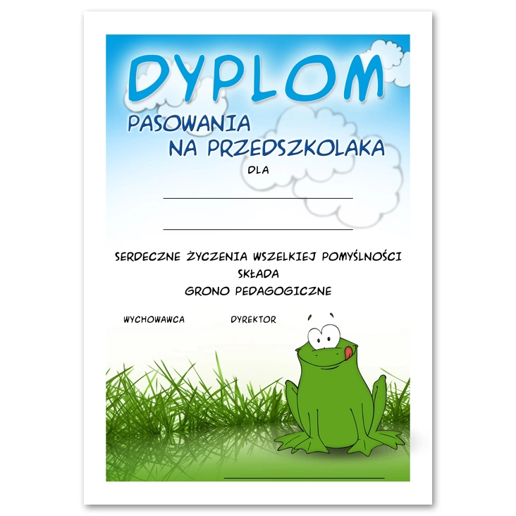 dyplom Pasowania na przedszkolaka