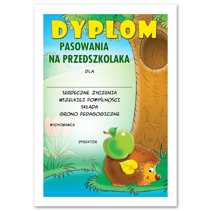 dyplom Pasowania na przedszkolaka