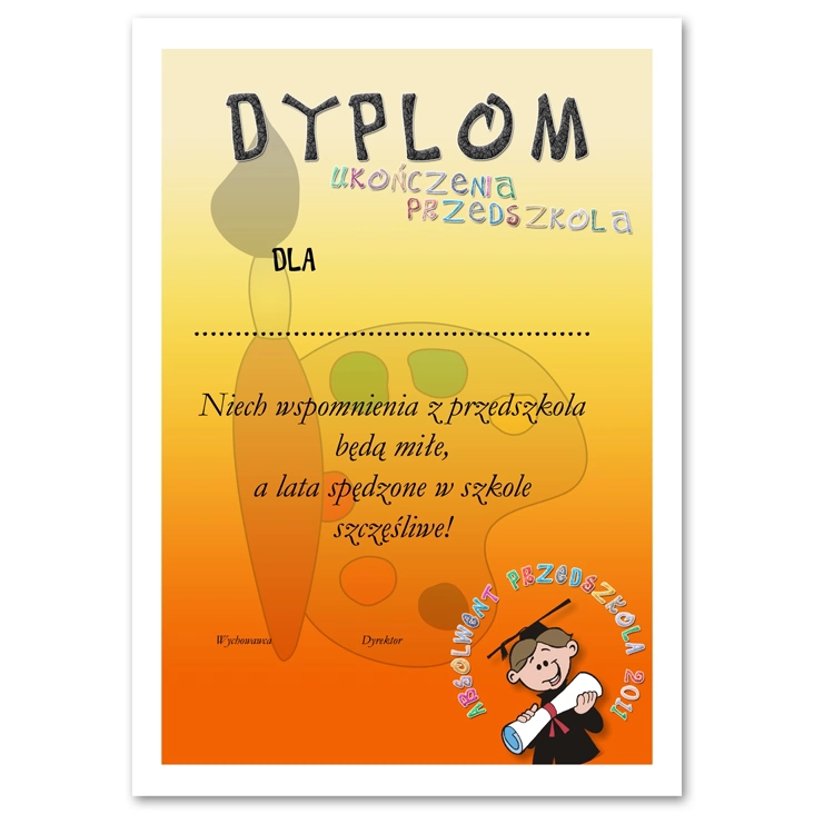 dyplom Przedszkole AKWARELKA dyplom