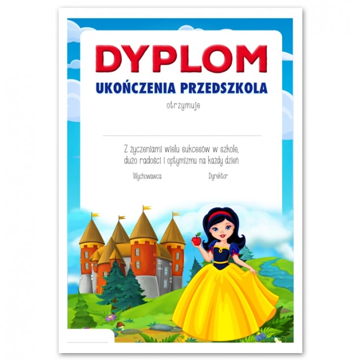 dyplomUkończenia przedszkola