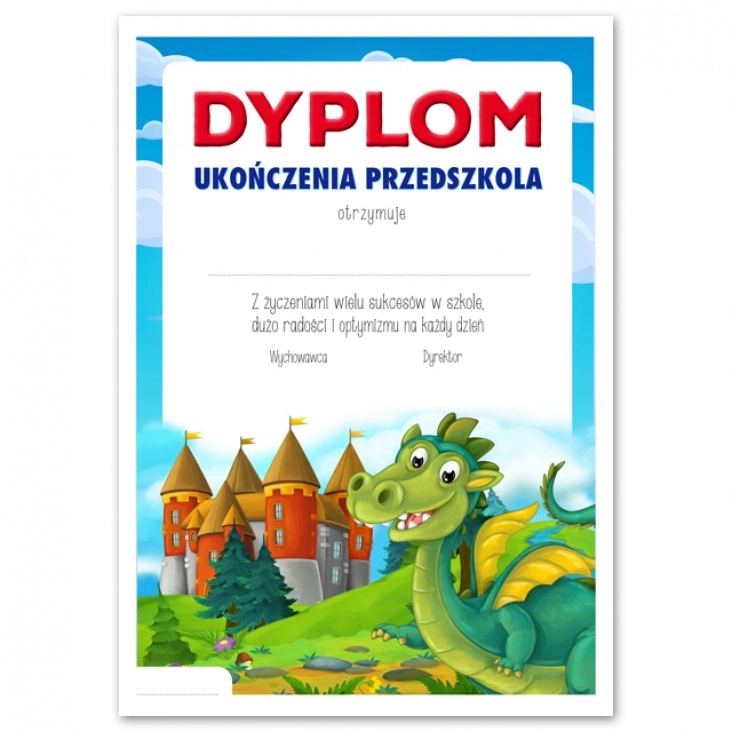 dyplomUkończenia przedszkola