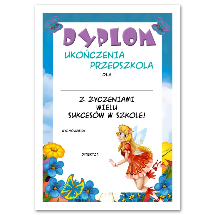dyplomUkończenia przedszkola