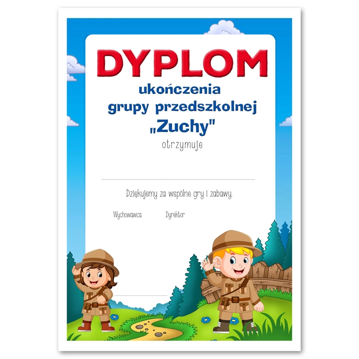 dyplom Ukończenia Grupy Zuchy