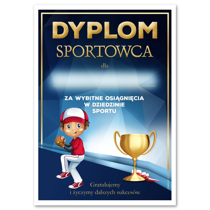 dyplom Sportowca baseball