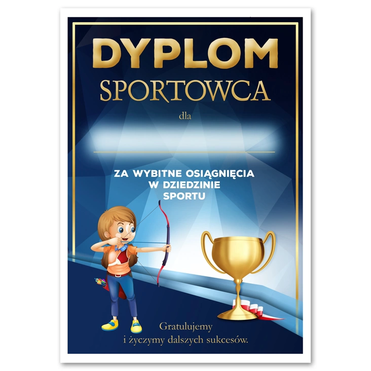 dyplom Sportowca łucznictwo