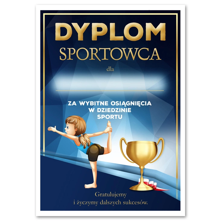 dyplom Sportowca gimnastyka