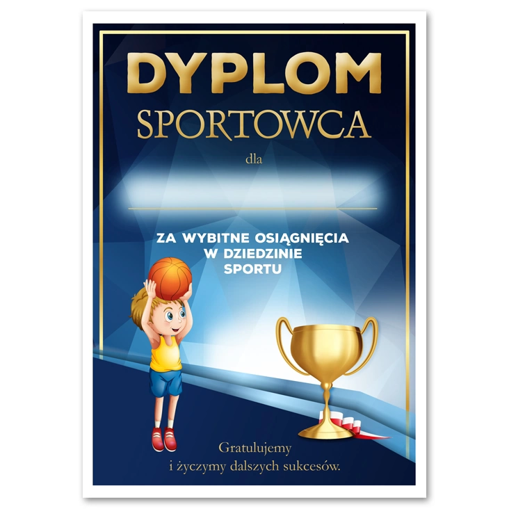 dyplom Sportowca koszykówka