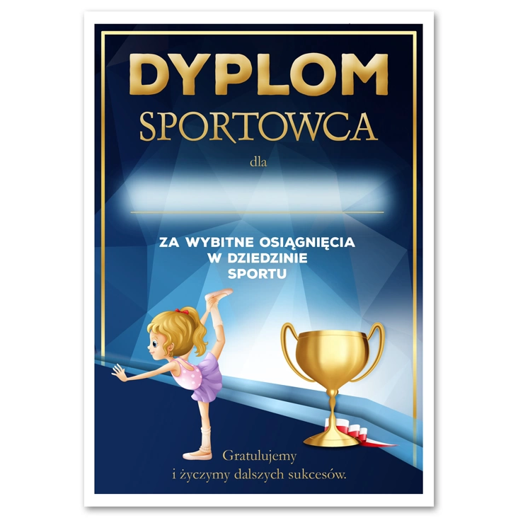 dyplom Sportowca gimnastyka artystyczna