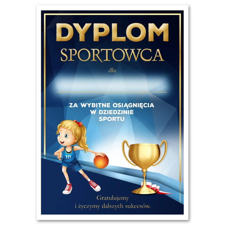 dyplom Sportowca piłka ręczna dziewcząt