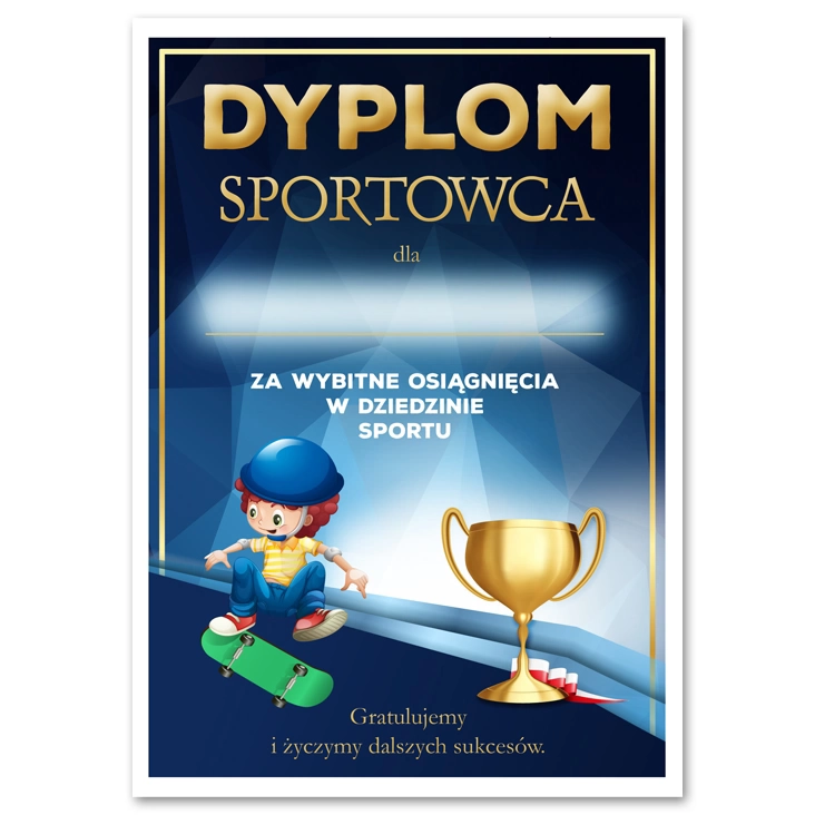 dyplom Sportowca deskorolka