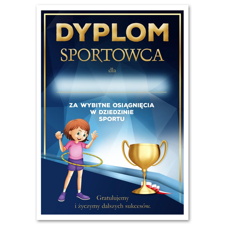 dyplom Sportowca hula hop