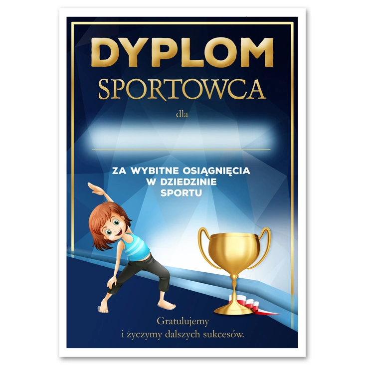 dyplom Sportowca aerobic pań