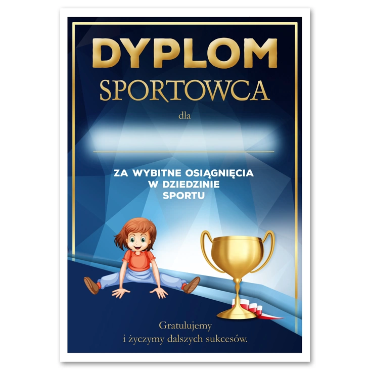 dyplom Sportowca gimnastyka aerobic