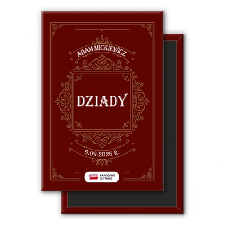 magnes 78x53mm Dziady okładka książki Narodowe Czytanie