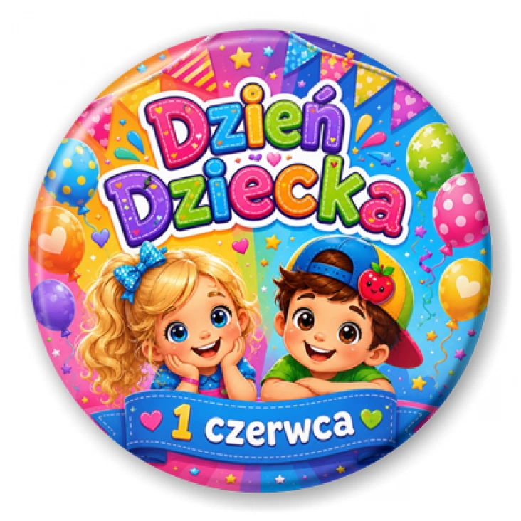 przypinka Dzień dziecka proporczyki i baloniki