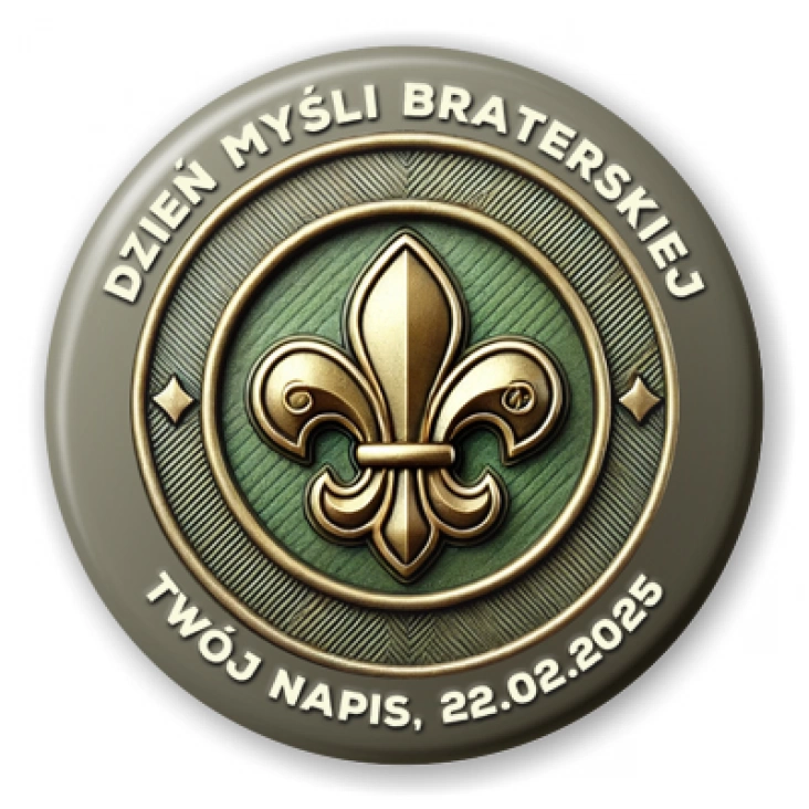 przypinka Dzień Myśli Braterskiej lilijka harcerska