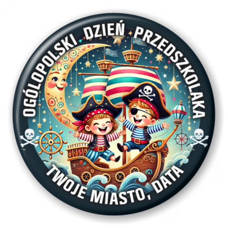 przypinka Dzień przedszkolaka piraci