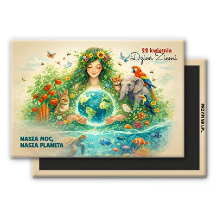 magnes 78x53mmDzień Ziemi 22 kwietnia Matka Ziemia
