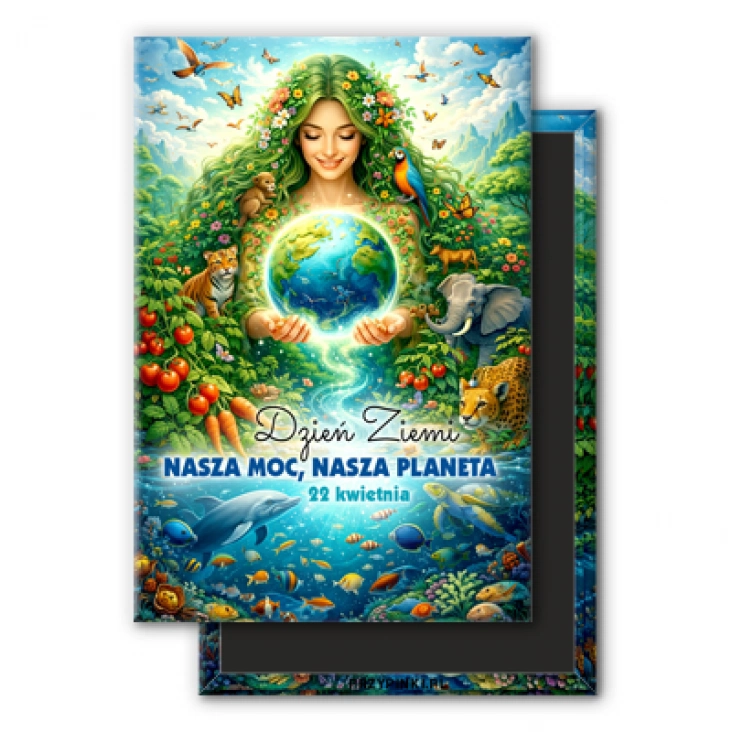 magnes 78x53mmDzień Ziemi 22 kwietnia Nasza planeta