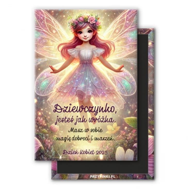 magnes 78x53mm Dziewczynka jak wróżka