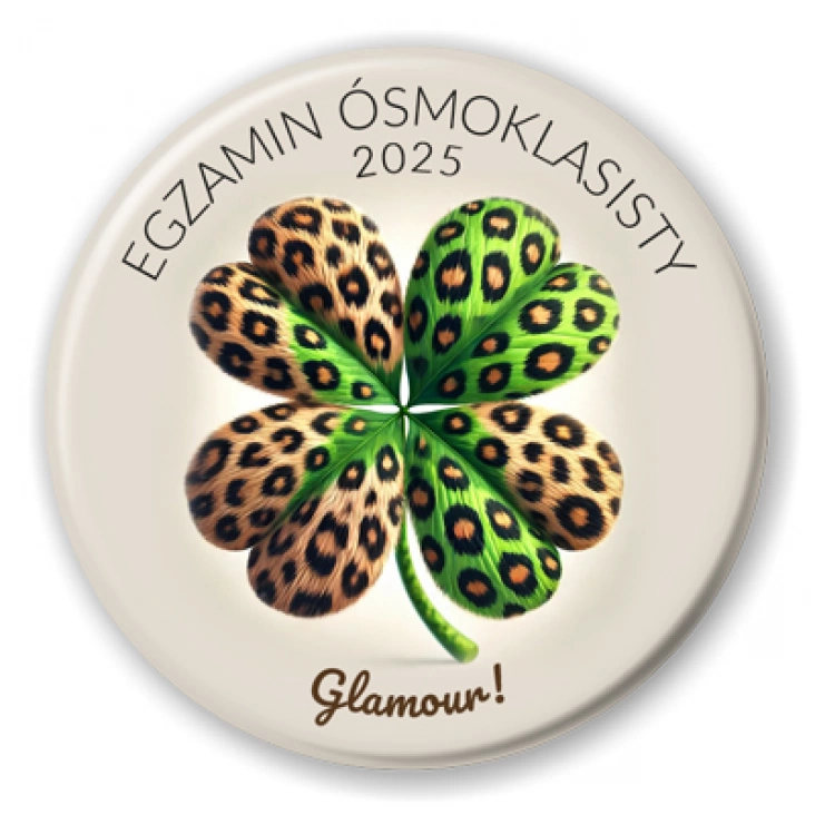 przypinka Egzamin Ósmoklasisty Glamour