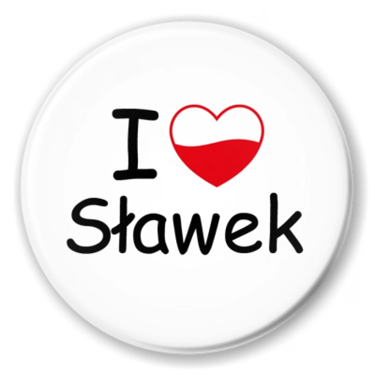 przypinka I love Sławek