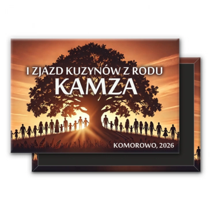 magnes 78x53mm  I zjazd kuzynów z rodu Kamza 2026