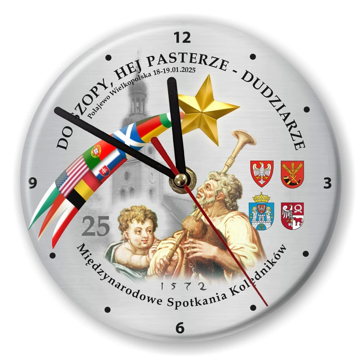 zegar Jubileuszowy zegar na 25-lecie Dudziarze 2025