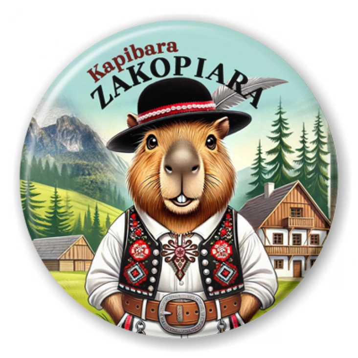 przypinka Kapibara Zakopiara