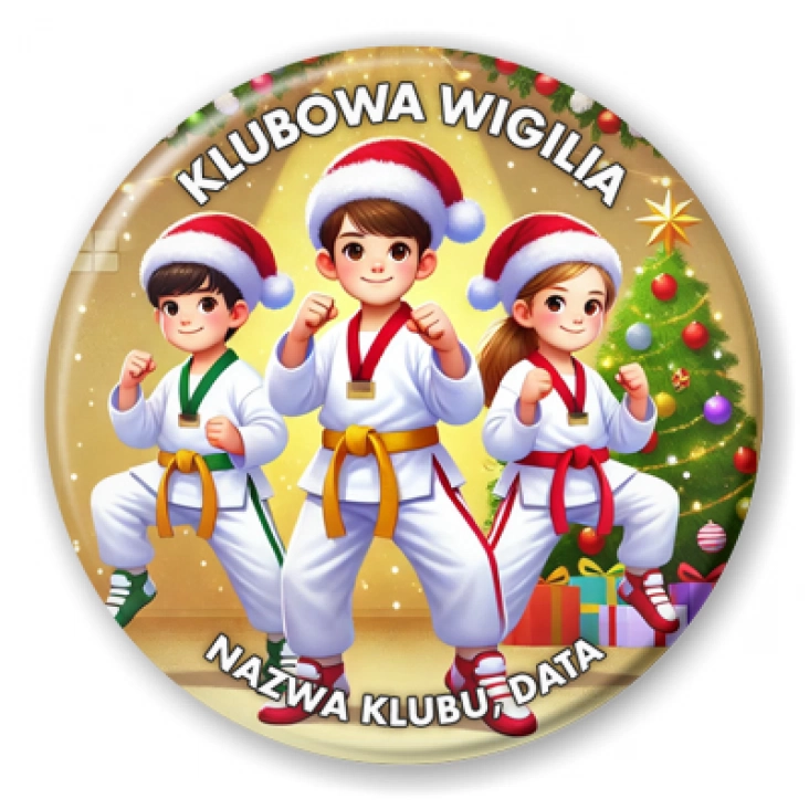 przypinka Klubowa wigilia taekwondo