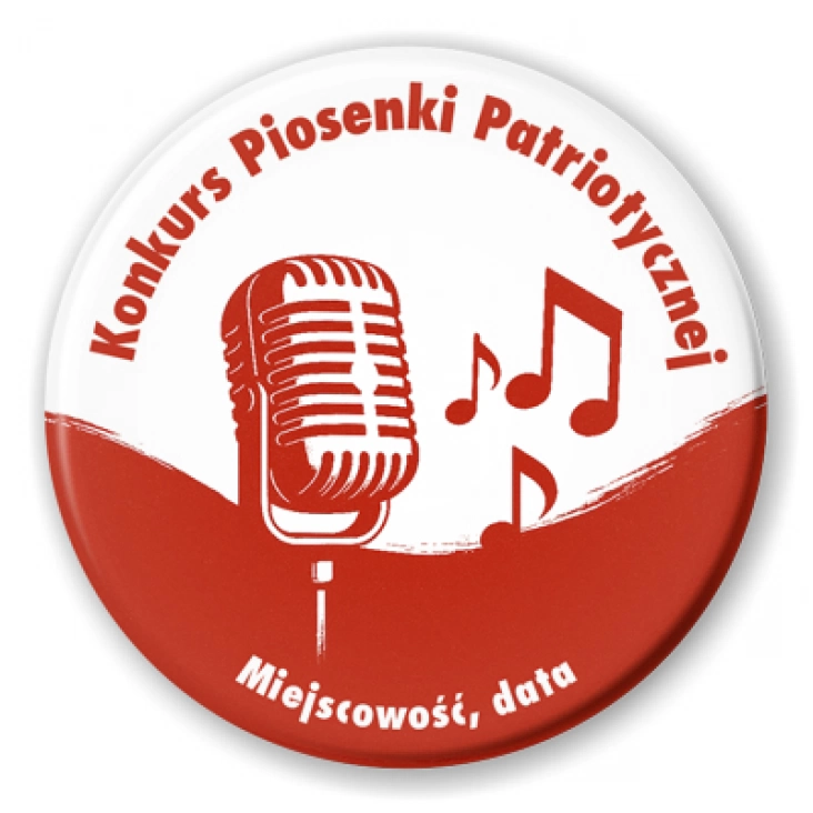 przypinka Konkurs piosenki patriotycznej