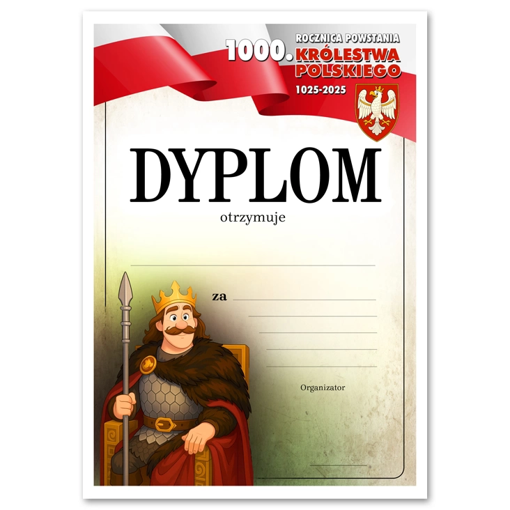 dyplomKonkurs z okazji 1000. rocznicy powstania Królestwa Polskiego