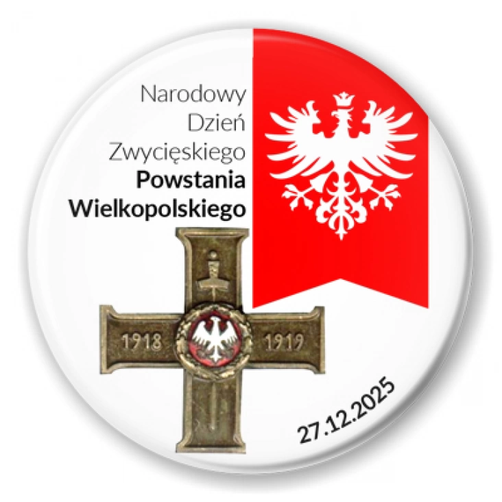przypinka Krzyż Powstania Wielkopolskiego