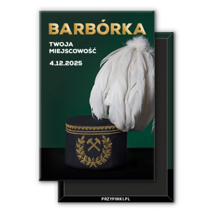 magnes 78x53mm Barbórka w Twojej miejscowości