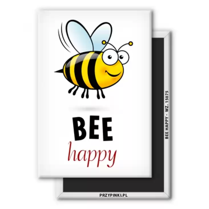 magnes 78x53mm Bee happy