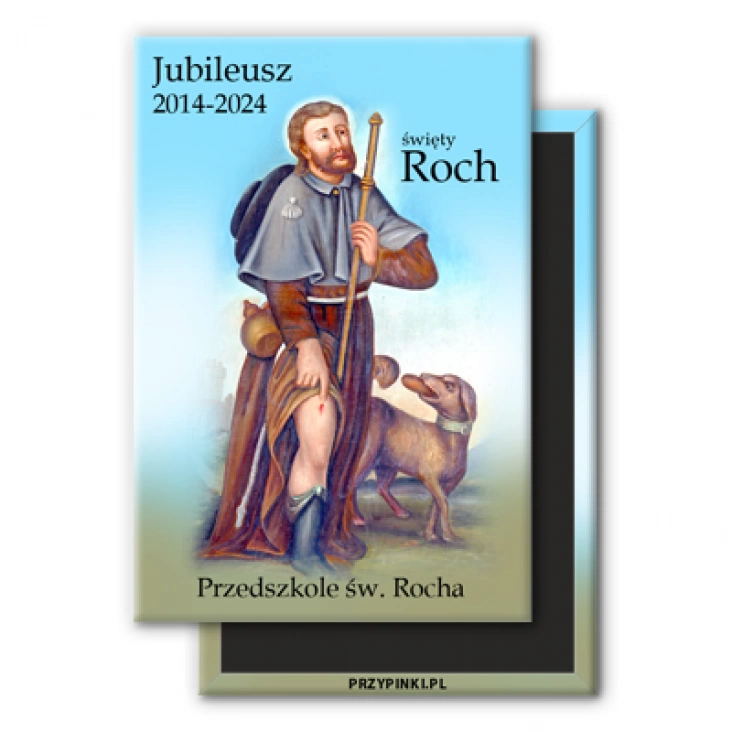 magnes 78x53mmJubileusz przedszkola św. Rocha