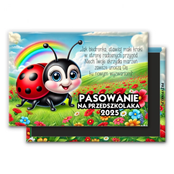 magnes 78x53mm Pasowanie na przedszkolaka w grupie Biedronek